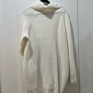 Beautiful White Turtleneck Dress